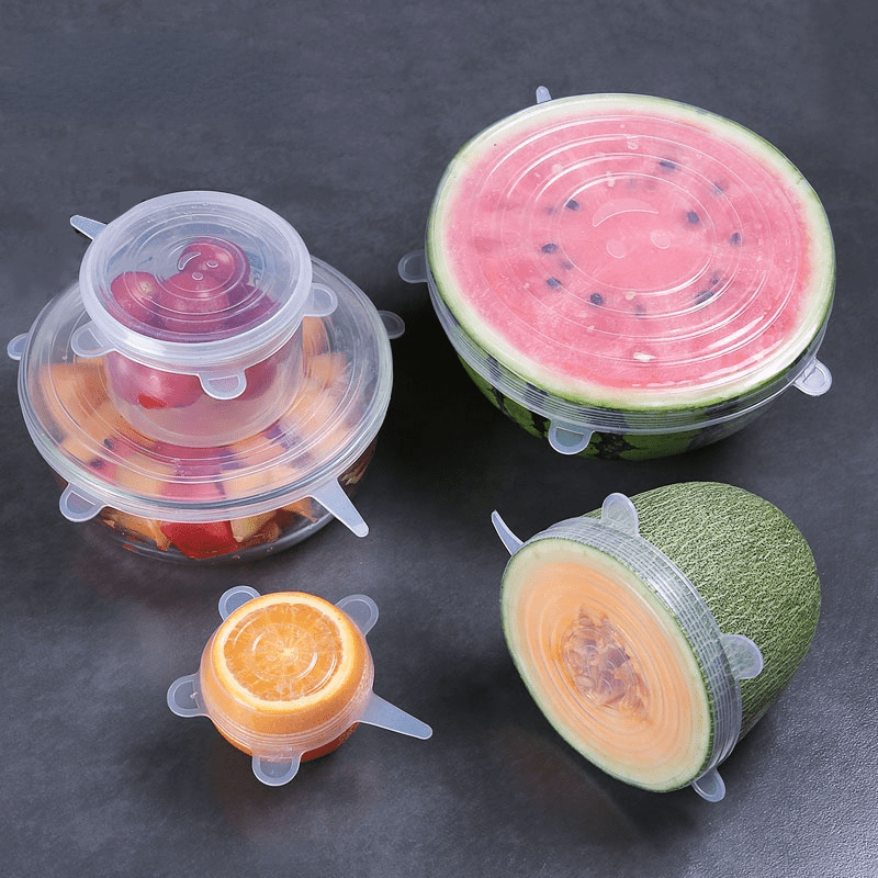 6pcs Silicone Stretch Lids for Food Storage-3
